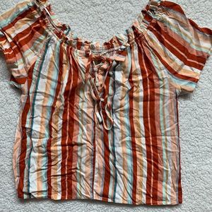 NWT Pink Republic stripped shirt jr. XS